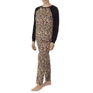 Womens Velour Loungewear Plus Sz 2X 18W-20W2-Pc PJ Set Pajamas Cheetah NEW